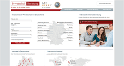 Desktop Screenshot of privatschulberatung.de