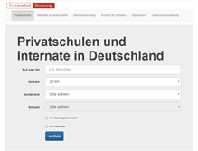 Tablet Screenshot of privatschulberatung.de
